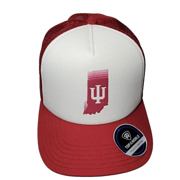 Indiana University Hat Snapback Unisex IU Hoosier Top of the World Mesh Back NEW - Picture 6 of 14